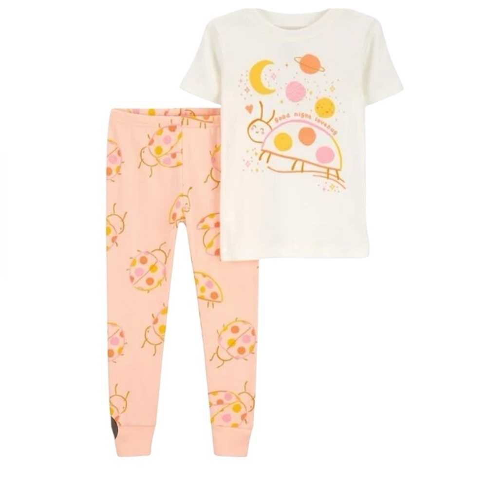 Toddler Girl Pajamas Set 2 piece Pajamas short sleeve and pants space size 2T